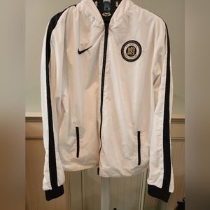 Nike white windbreaker jacket youth XL also fits medium women's